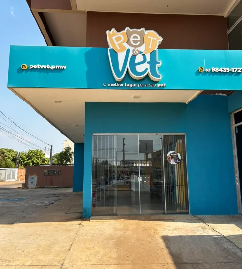 Fachada do Pet & Vet Clínica Veterinária